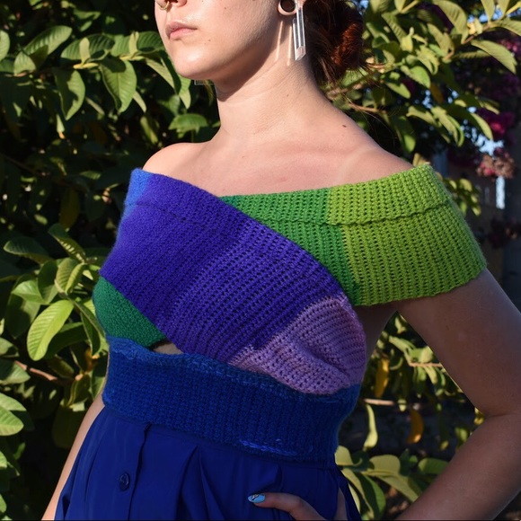 Handmade Wraparound Crochet Top - Picture 5 of 16